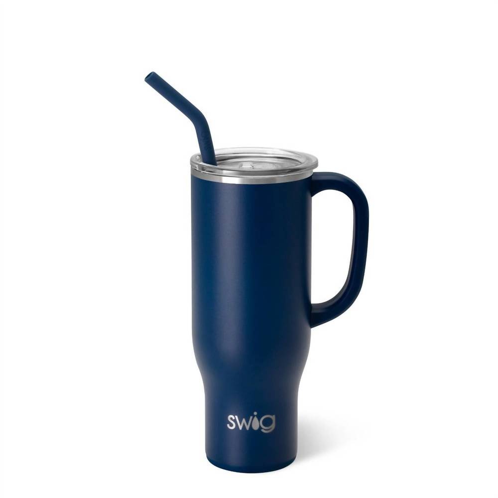 NEW SWIG LIFE insulated stainless steel 30oz mega tumbler in navy